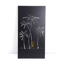 Oniya 90cm Vintage métal artisanat arbre tenture murale Art feuille rouille Surface jardin décoration abstraite pour intérieur extérieur cadeau