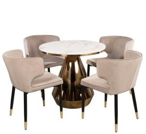 Other Commercial Furniture Modern Gold Stainless Steel Base Tempered Glass <b>Top</b> Smart <b>Dining</b> <b>Tables</b> for Home Restaurant MR-8C558 - Product Image 6