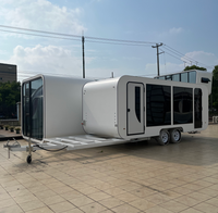 Maison préfabriquée modulaire en conteneur, bureau portable sur châssis, cabine mobile, mini-maison sur roues