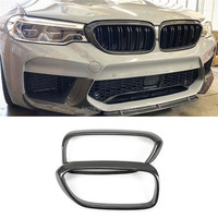 Grille de pare-chocs avant en fibre de carbone sèche, cadre de protection pour BMW Série 5 G30 F90 M5 2017-2019, fibre de verre