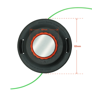 Testina di rifinitura MIMPN T35 in acciaio con pulsante per decespugliatore a gambo dritto Husqvarna 531300183 326LD 537388101 - Product Image 2