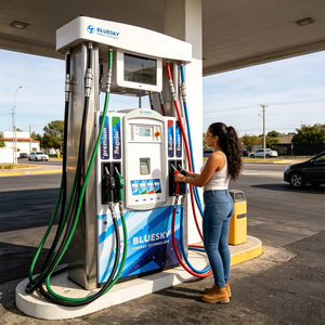 Ensemble <span class=keywords><strong>complet</strong></span> de distributeur de carburant BLUESKY RT-HG-fgh1234fd 220V/380V République Dominicaine Station-service Accessoires complets Essence Diesel - Product Image 1