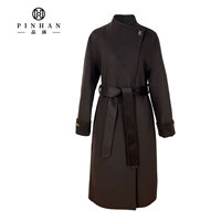 Nouveauté Manteau en cachemire pour femmes Manteau trench en laine pour femmes oversize à simple boutonnage Manteaux d'hiver pour femmes mélangées