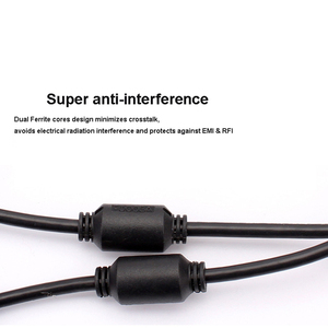 Cáp VGA Sang VGA 3 + 6 Cáp Màn Hình Đồng Trục Từ Nam Sang Nam Với Lõi Ferrite Đầu Nối Mạ Vàng Hỗ Trợ 1080P 3 + 2 3 + 4 3 + 9 - Product Image 6