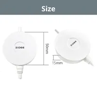 Pompe d'aquarium piézo-électrique Tech Silent ZIDEE-oxygénateur USB à faible puissance/aérateur de durée de vie de bruit 0dB/accessoires de barboteur de réservoir de poissons