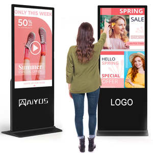 Smart Vertical LCD Advertising <strong>Display</strong> Kiosk interactive Panel Digital Signage Totem Floor Standing Touch Screen - Product Image 2
