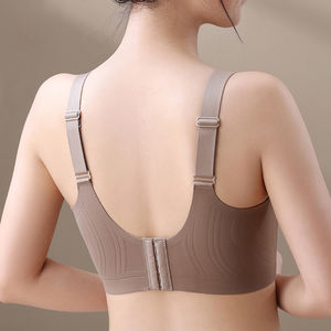 Soutien-gorge push-up sans couture anti-affaissement pour femmes, en maille fine unie, sans armatures, pour grandes tailles - Product Image 4