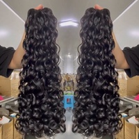 Lot de Cheveux Humains Bouclés Pixie 100% Naturels Vierges Alignés Cuticules Intactes, Extensions de Cheveux Humains Double Trame Faite à la Machine Style Pixie Birman