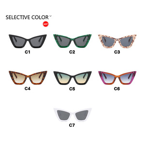 Customized Fashionable <b>Large</b> <b>Frame</b> Sunglasses Minimalist Women's Runway Cat Eye Sunglasses - Product Image 5