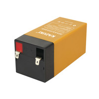 KAZUKI 4V 4.5Ah Baterai Isi Ulang AGM VRLA 4.5AH Daya Cadangan untuk Sistem Alarm / Lampu Darurat