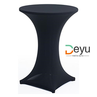 Nappe extensible pour bar haut nappe de banquet couverture de table ronde pour cocktail couverture de table extensible blanche vente en gros