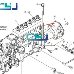 Pièces d'excavatrice, coupleur de pompe à injection de carburant diesel 105663-074B 105663074B pour moteur Doo-san DE08, pièces de machines de construction - Product Image 3