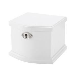 Caja Musical de Bailarina Blanca de Lujo Personalizada con Cerradura para Mujeres y Niñas, para Guardar Collares, Pendientes, Pulseras y Anillos - Product Image 2