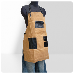 Delantal <span class=keywords><strong>de</strong></span> Cera <span class=keywords><strong>de</strong></span> Aceite Reutilizable, Moderno, con Logotipo Personalizado, para Cafetería, Restaurante, Peluquería, Salón <span class=keywords><strong>de</strong></span> Uñas, Ropa <span class=keywords><strong>de</strong></span> Trabajo para Hombre y Mujer - Product Image 5