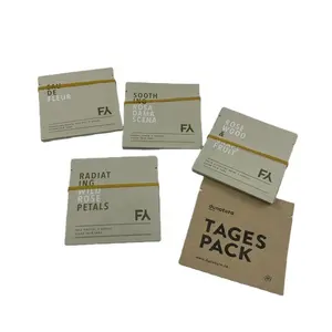 Custom Printing Biodegradable Ziplock Bag Small Sachet With Logo Printing For Powder Kraft Paper Bags For Tea Sample Bags