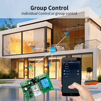 Module de relais intelligent Zigbee 1/2/4 canaux avec télécommande, 12V 24V 220V, contact sec, pour moteur, porte de garage, éclairage, compatible Tuya Home