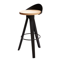 Tabouret de bar commercial à hauteur de comptoir, siège en plastique, pieds modernes et minimalistes, robuste et durable, chaise haute pour la maison, le salon, l'hôtel