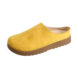 Women's Round Toe Hook & Loop <b>Flats</b> Solid Color Casual Daily Wear Comfortable Lightweight Genuine Leather Korean Fashion - Product Image 5