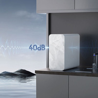Vente directe du fabricant de plastique pour usage domestique et hôtelier purificateur de filtre à eau électrique sous l'évier RO avec robinet intelligent de chauffage
