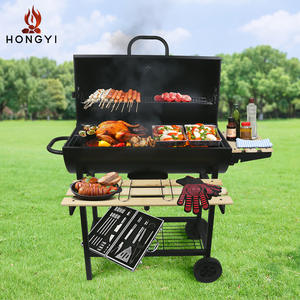 Parrilla de carbón para exteriores Hongyi con mesa lateral, estilo moderno para cocinar en el patio o jardín. - Product Image 3