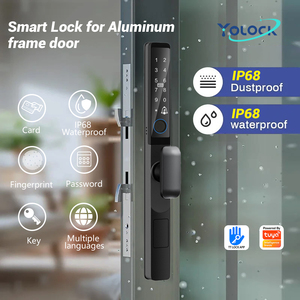 Cerradura Inteligente WiFi con Huella Dactilar Yolock Tuya, Cerradura Inteligente con Cerrojo para Puerta de Aluminio, Compatible con la Aplicación Smart Life - Product Image 2