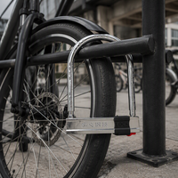 Antivol en U en acier allié robuste pour moto et vélo, avec clé, pour vélo électrique