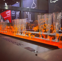 Insert de cheminée électrique à vapeur d'eau 3D avec effet de flamme réaliste, télécommande, cheminée à vapeur pour la décoration du salon à la maison
