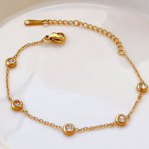 Pulsera y Brazaletes de Moda para Mujer, Personalizados, de Lujo, en Acero Inoxidable 316L, Chapados en Oro de 14k y 18k, Pulsera de Burbujas - Product Image 4