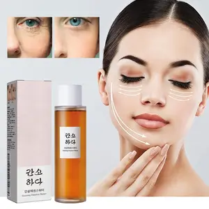 Fabricante de marca própria Coreia anti-idade essência facial líquido vegano extrato de ginseng natural soro facial nutritivo profundo