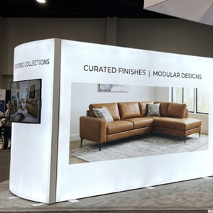 Stand Modular para Ferias Comerciales de 30x30 con Letrero Colgante Redondo de Tubo y Pantalla LED SEG para EAA AirVenture <span class=keywords><strong>Oshkosh</strong></span> - Product Image 4