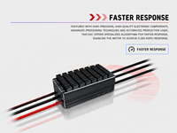 Contrôleur de vitesse de moteur sans balais BLDC de qualité industrielle ESC U200 V2 5-14S LiPo 200A Max, étanche IPX4, sortie 2-10kW pour RC