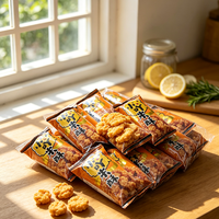 MUI Halal Sans OGM Sans Gluten Snacks Épicés aux Céréales 48g Sans Gras Trans Biscuits de Riz Semi-Mous Sac en Gros Vente en Gros Usine OEM