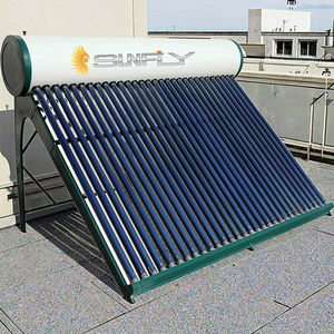 独立した屋外避難管ソーラー温水ヒーター家庭用ホテルバスルーム用電気非圧力ヒートパイプシステム - Product Image 2