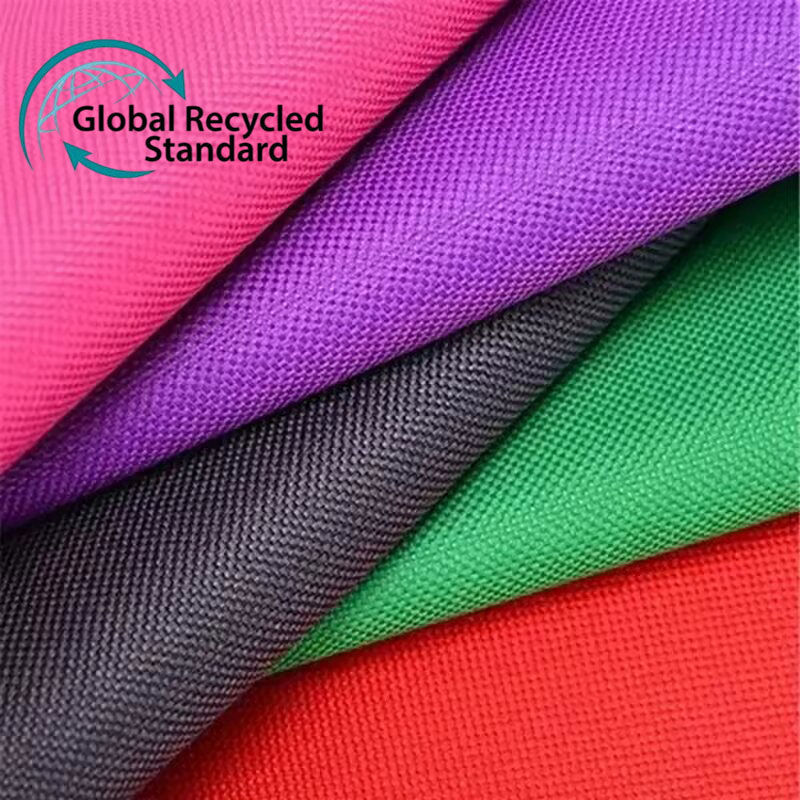 Factory Wholesale Recycled Ripstop PVC Coated Waterproof RPET 600D Polyester Oxford Fabric for Bags