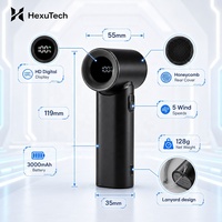 N610 Ventilateur Portable Rechargeable USB Mini Sans Lames Portatif et Mettable à Refroidissement Turbo Haute Vitesse 3000mAh Véritable, Vente Chaude