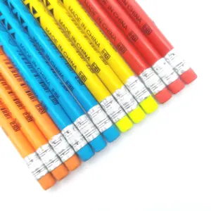 HB 2B kalemler en çok satan HB kalemler hediyeler renkli silgi ile renkli ucuz ahşap okul öğrencileri ve ofis için siyah ahşap