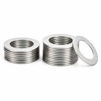 304 Stainless Steel Ultra Thin Washer Metal Round Thin Flat Shim Bearing Clearance Adjustment Precision Shim Washer