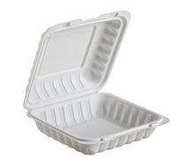 Boîtes à lunch carrées jetables personnalisées en PP de qualité alimentaire, biodégradables, avec logo personnalisé, épaisseur personnalisable, blanches et noires, pour usage en restaurant