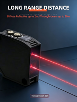 Sensor Fotoeléctrico de Reflexión Difusa de 2m Ek51-d2m4, Fotocélula Infrarroja Cuadrada con Capacidad de Detección