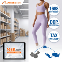 Service d'agent d'approvisionnement 1688 tout-en-un pour le Mexique et les États-Unis DDP, ensembles de yoga, vêtements de sport personnalisés avec logo, vente en gros, service d'expédition porte-à-porte