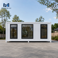 Maison conteneur pliable MJIAMJU, intérieur moderne du milieu du siècle, entièrement personnalisable, maison modulaire, utilisation hôtelière, cuisine respirante