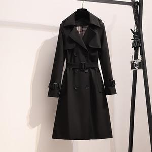 Nuovo Trench Coat Elegante da <span class=keywords><strong>Donna</strong></span> <span class=keywords><strong>Primavera</strong></span>-Autunno 2025, Stile Coreano, Casual, Lunghezza Media, Maniche Lunghe con Bottoni - Product Image 2