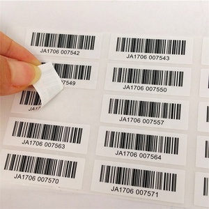 In Logo Tùy Chỉnh Bao Bì Sheet Roll Adhesive Mã Vạch Sticker Đối Với Mã QR Văn Bản Sản Phẩm Vận Chuyển Label - Product Image 2