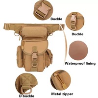 Borsa Tattica Impermeabile da Gamba, Marsupio a Tracolla in Tessuto Oxford, Sacchetto Mimetico da Gamba, Borsa a Spalla per Sport Outdoor