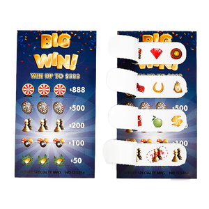 Tarjeta de Lotería con Lámina Rasca y Gana, Empaquetada con Códigos o Números Únicos, Producto Impreso para Grandes Premios en Efectivo - Product Image 4