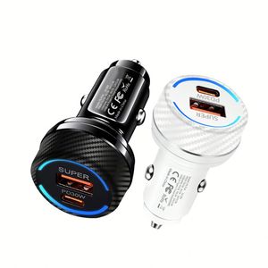 Chargeur super rapide QC3.0, chargeur de voiture PD30W A+C, adaptateur secteur 60W pour iPhone, Huawei, Samsung - Product Image 2