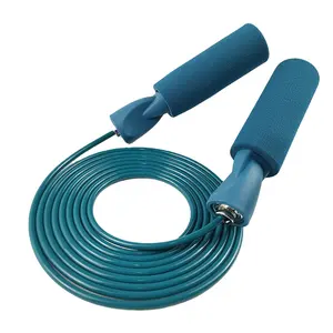 Fitness Exercício Corda PVC Speed Jumping Rope Long Skipping treino lidar com esponja pular corda para Criança adulto