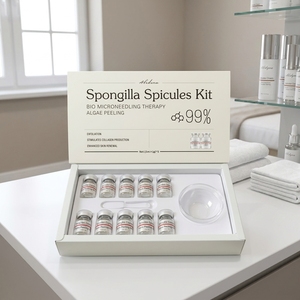 Kit Facial de <span class=keywords><strong>Bio</strong></span> Microneedling com Peeling de Algas e Sérum de Espículas de Spongilla para Cuidados com a Pele GZ - Product Image 4