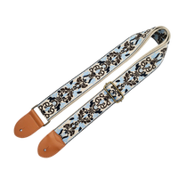 Sangle de guitare classique personnalisée avec logo imprimé, broderie portable, sangles d'épaule tendance pour basse Gibson