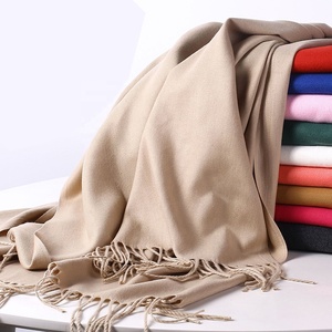 Thời Trang Phụ Nữ Ấm dài màu sắc tinh khiết Khăn choàng <span class=keywords><strong>Cashmere</strong></span> mùa đông khăn quàng cổ nữ <span class=keywords><strong>Cashmere</strong></span> Pashmina khăn - Product Image 6